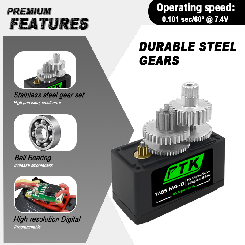 PTK 7455MG-D servo 12g Digital - Rc Helicopter Servo recensione e prezzo
