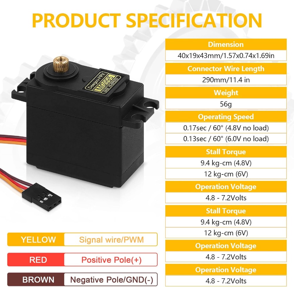 6pcs MG995 55G Micro Servo Mot - Rc Helicopter Mini recensione e prezzo