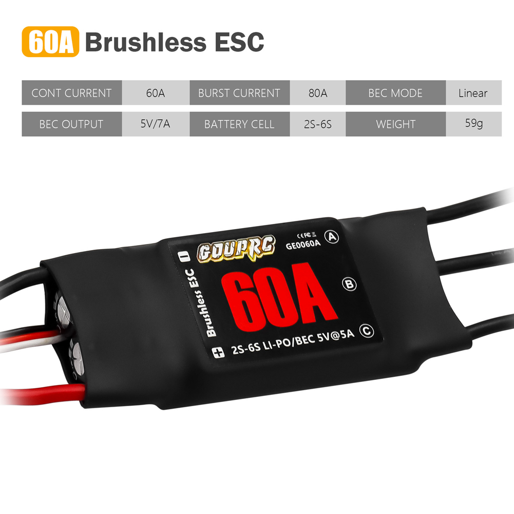 60A Brushless ESC 2-6S Electri - Rc Helicopter Electric recensione e prezzo