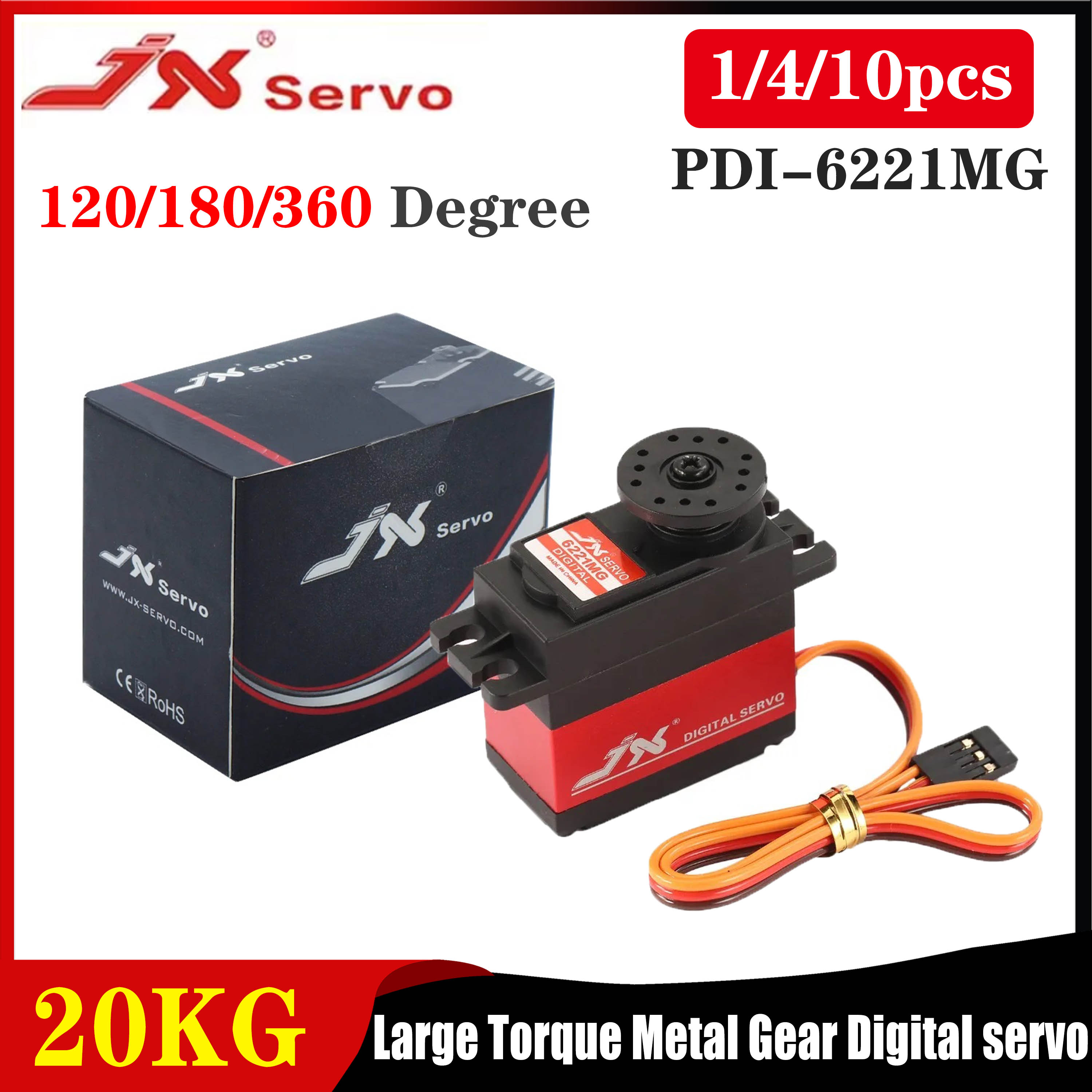 JX PDI-6221MG 20KG Large Torqu - Rc Helicopter Large recensione e prezzo