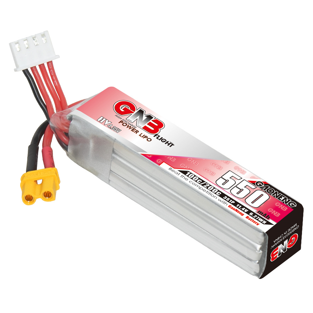 GNB HV 11.4V 550mAh 100C/200C  - Rc Helicopter Parts recensione e prezzo