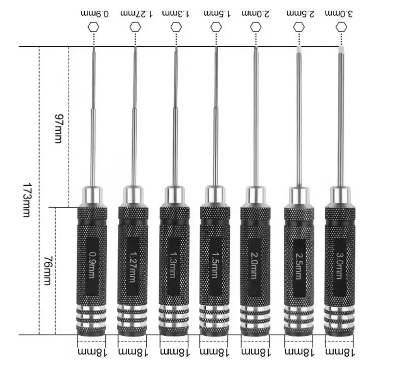 0.9/1.27/ 1.3/ 1.5/ 2.0/ 2.5/  - Rc Helicopter Tool Kit recensione e prezzo