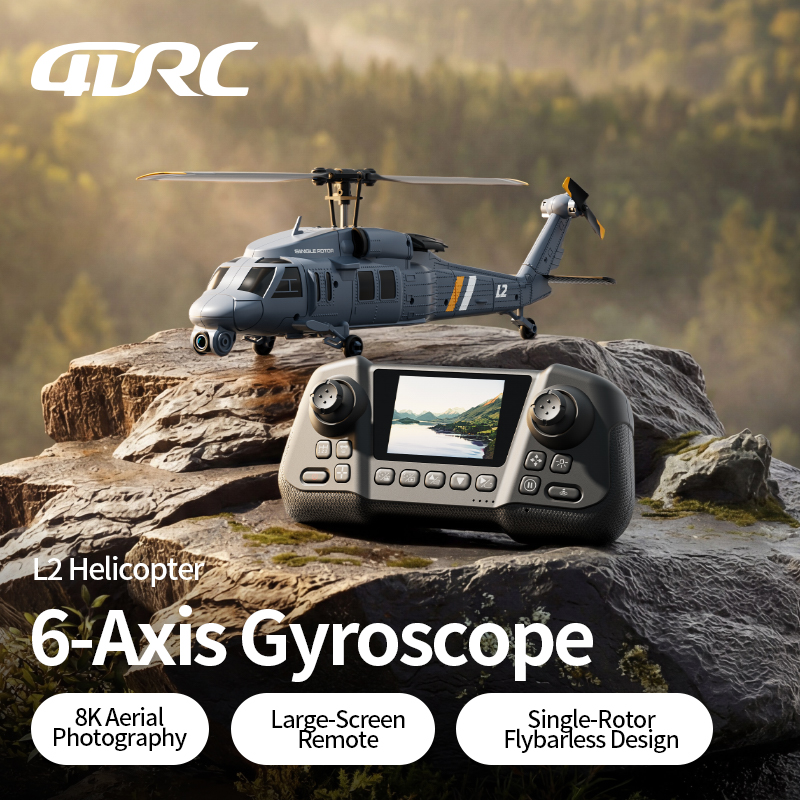 4DRC L2 RC Apache Military Fig - Rc Helicopter Single Rotor recensione e prezzo