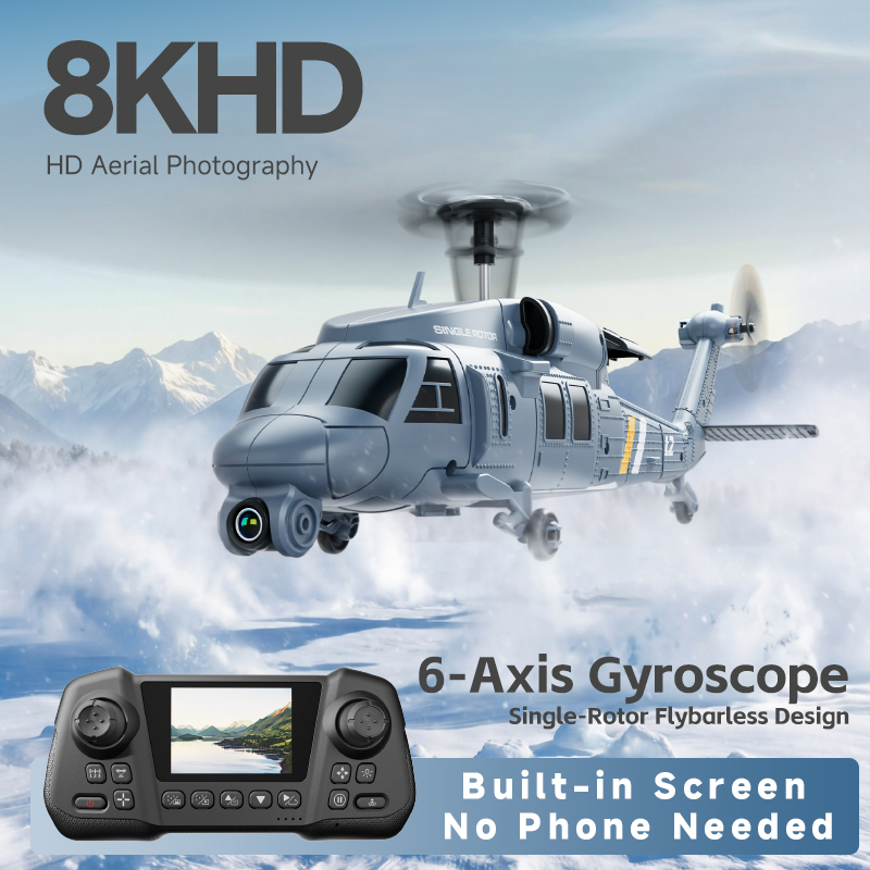 4DRC L2 RC Apache Military Fig - Rc Helicopter Single Rotor recensione e prezzo