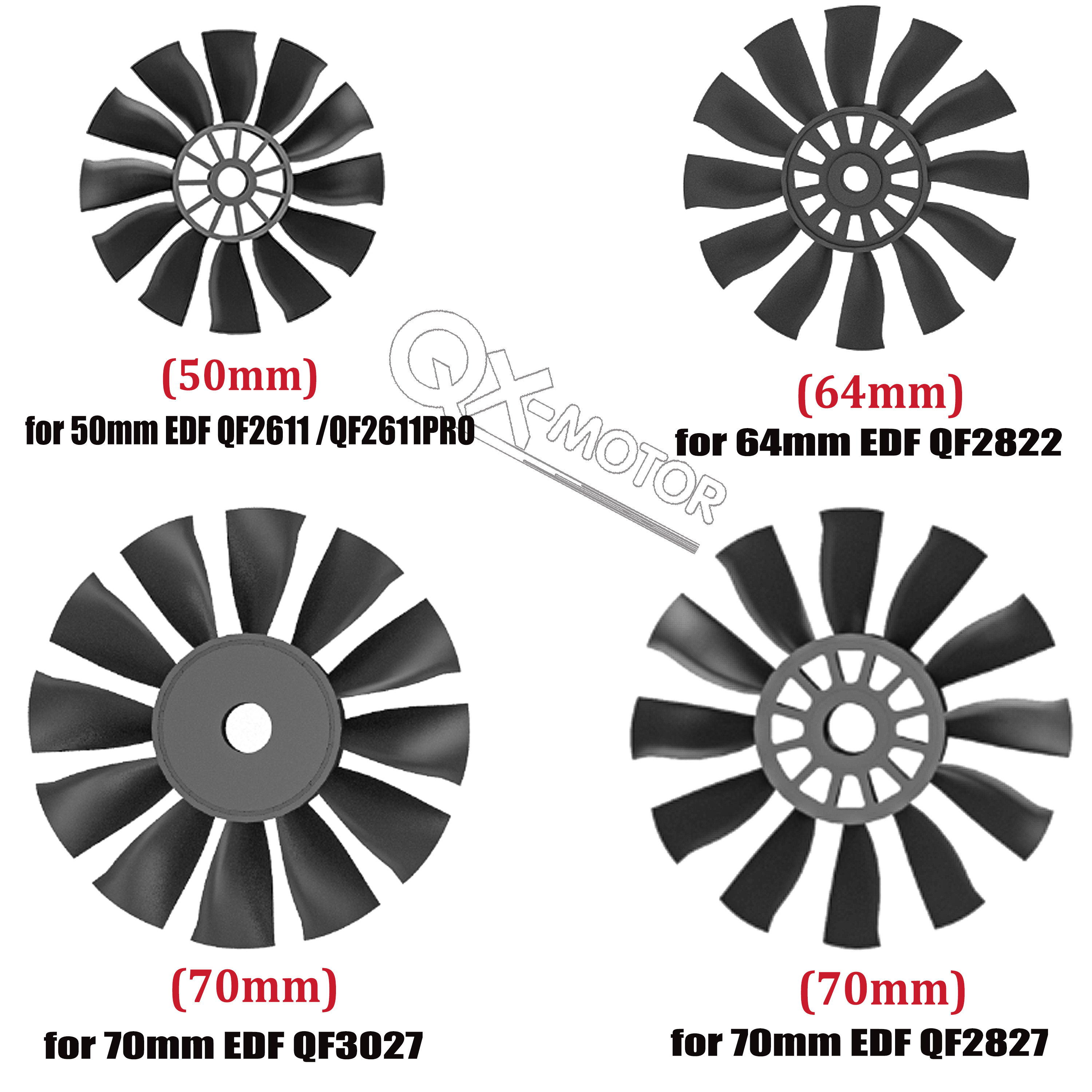QX-MOTOR 12Blades CW CCW 70mm  - Rc Helicopter Blade recensione e prezzo