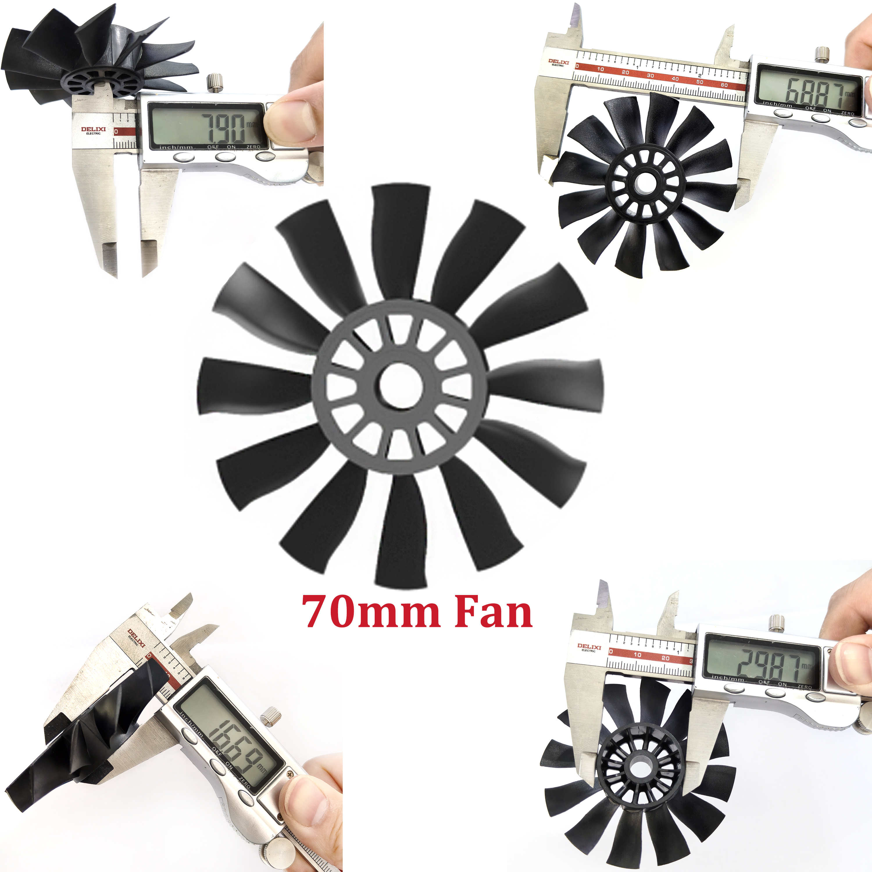 QX-MOTOR 12Blades CW CCW 70mm  - Rc Helicopter Blade recensione e prezzo