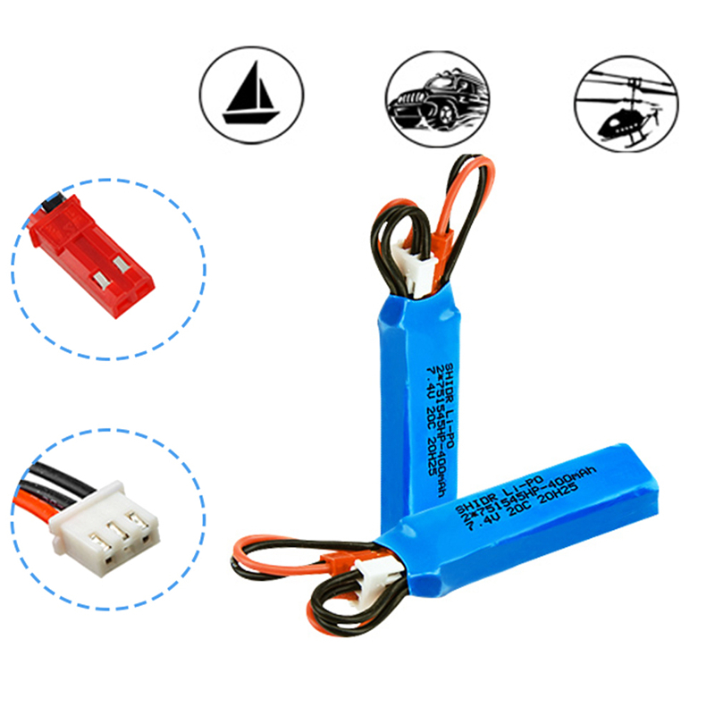 RC Car Battery 7.4V 400mah Lip - Rc Helicopter Parts recensione e prezzo