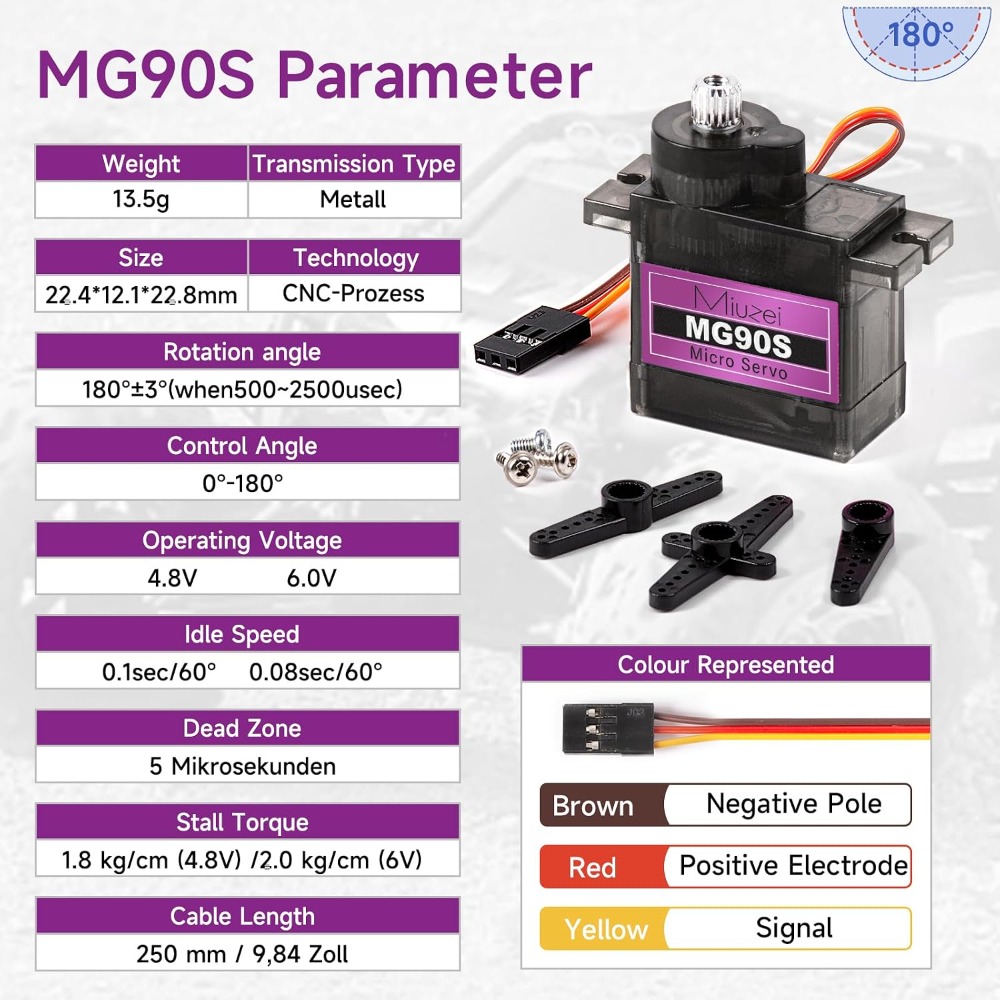 9G Micro Servo Motor Metal Gea - Rc Helicopter Mini recensione e prezzo