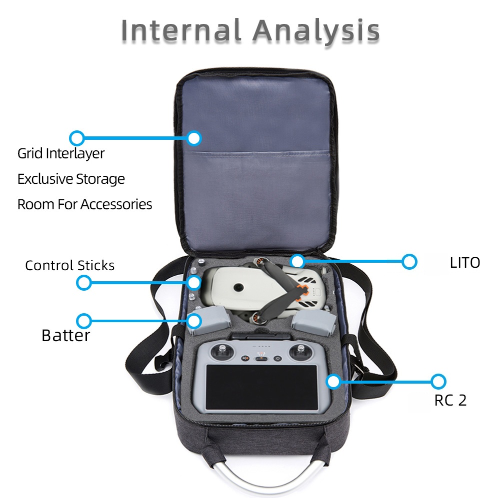 Protective Bag For DJI Lito X1 - Rc Helicopter Bag recensione e prezzo