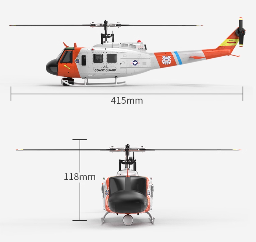 YUXIANG F07S Battery UH-1 RC H - Rc Helicopter Coaxial recensione e prezzo