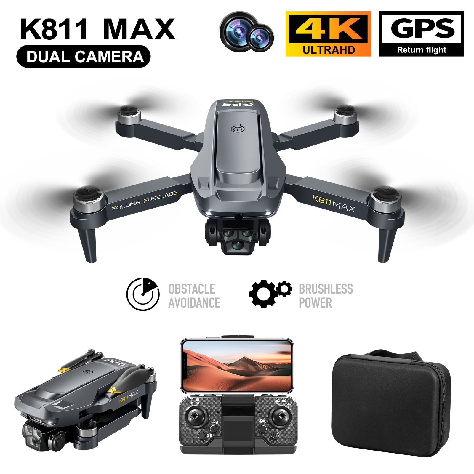 K811MAX Quadcopter Drone: Brus - Rc Helicopter Case recensione e prezzo