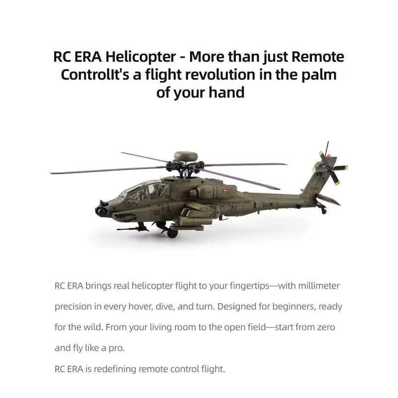 In Stock Hot RC Era AH-64D Apa - Rc Helicopter Single Rotor recensione e prezzo
