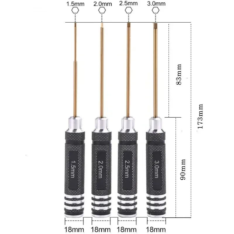 0.9/1.27/ 1.3/ 1.5/ 2.0/ 2.5/  - Rc Helicopter Tool Kit recensione e prezzo